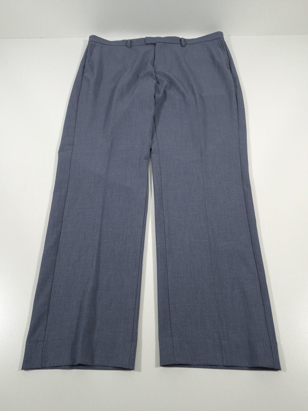 Ministry Of Supply Dress Pants Mens 38x32 Blue Stretch Tech Flat Front Business